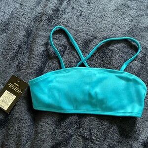 NWT turquoise girls large bikini top